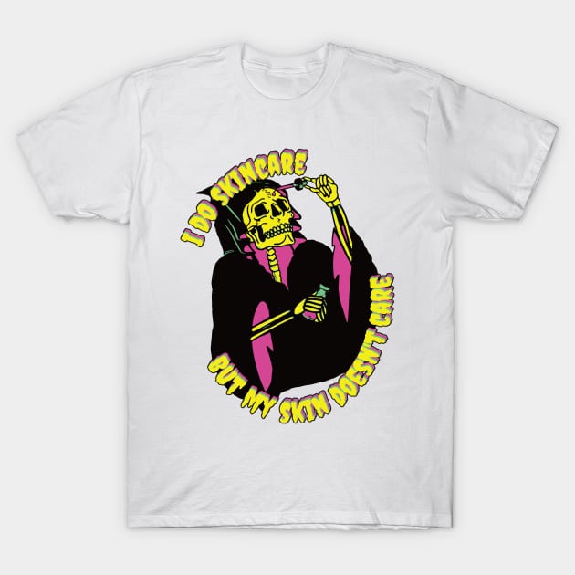 Skincare Grim Reaper T-Shirt by HeyListen